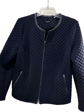Chico's Quilted Navy Jacket